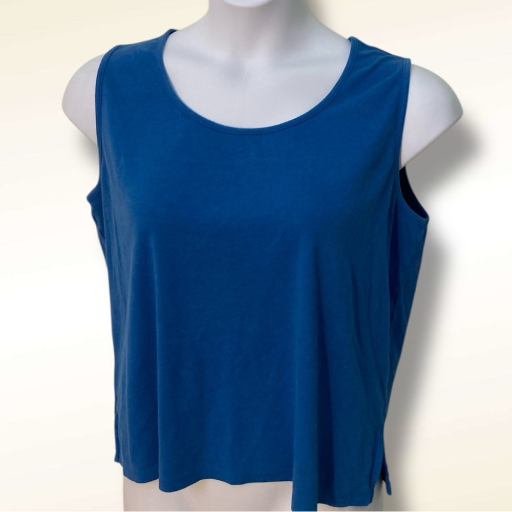 DRAPER’S & DAMON’S | Blue Sleeveless Essential Tank Top
